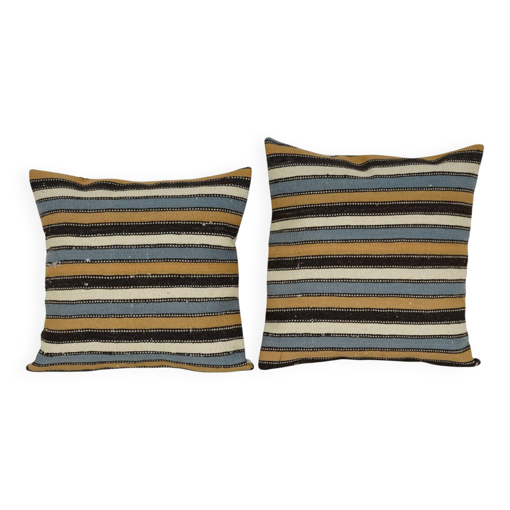 Set of 2 vintage kilim cushion covers 48x51 cm