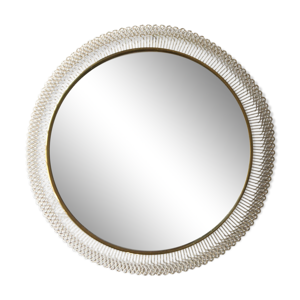 miroir illuminé en métal