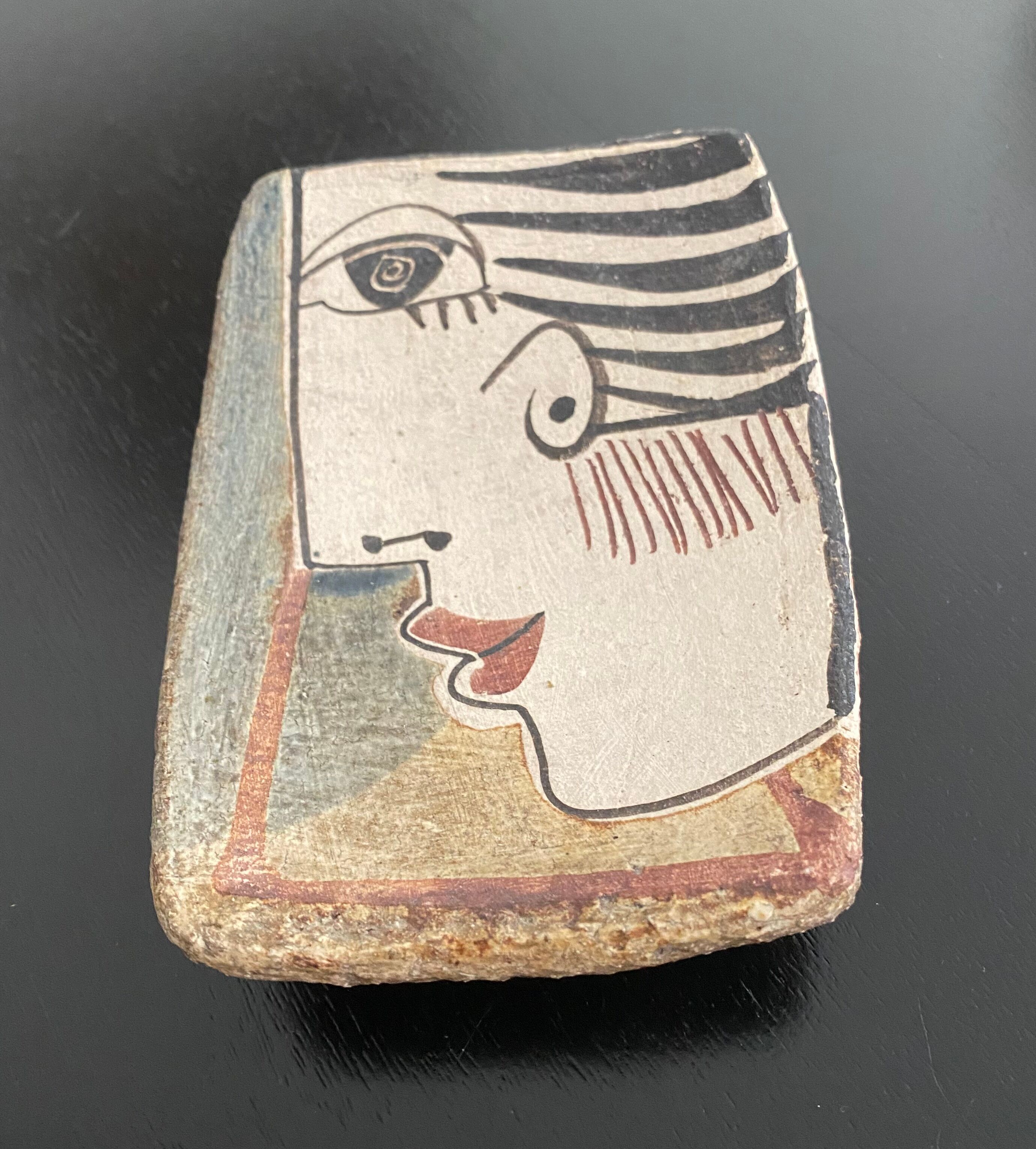 Terracotta cup contemporary pattern