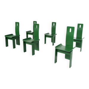 ensemble de 6 chaises - vertes