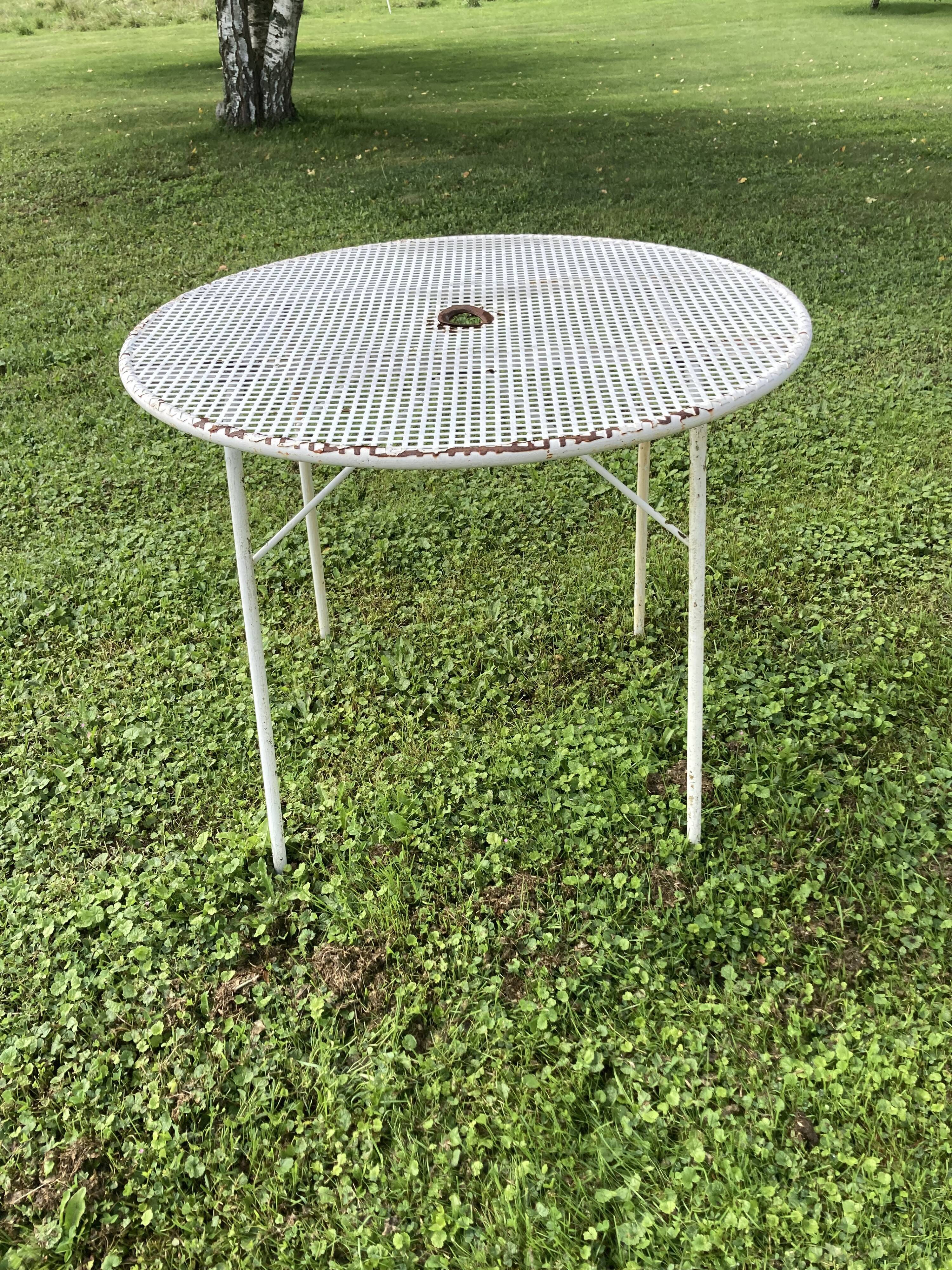 Iron garden table