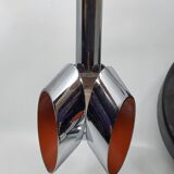 Massive Belgique three-arm waterfall pendant lamp in chrome and orange lacquer