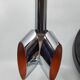 Massive Belgique three-armed waterfall pendant lamp in chrome and orange lacquer