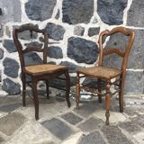 Set of 5 canned bistro chairs