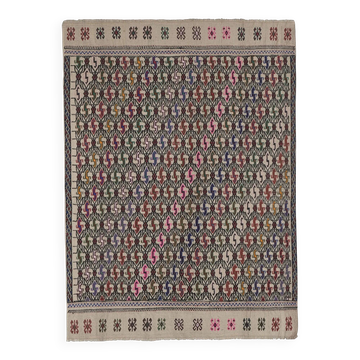 Kilim turc vintage tissé main 115x153 cm