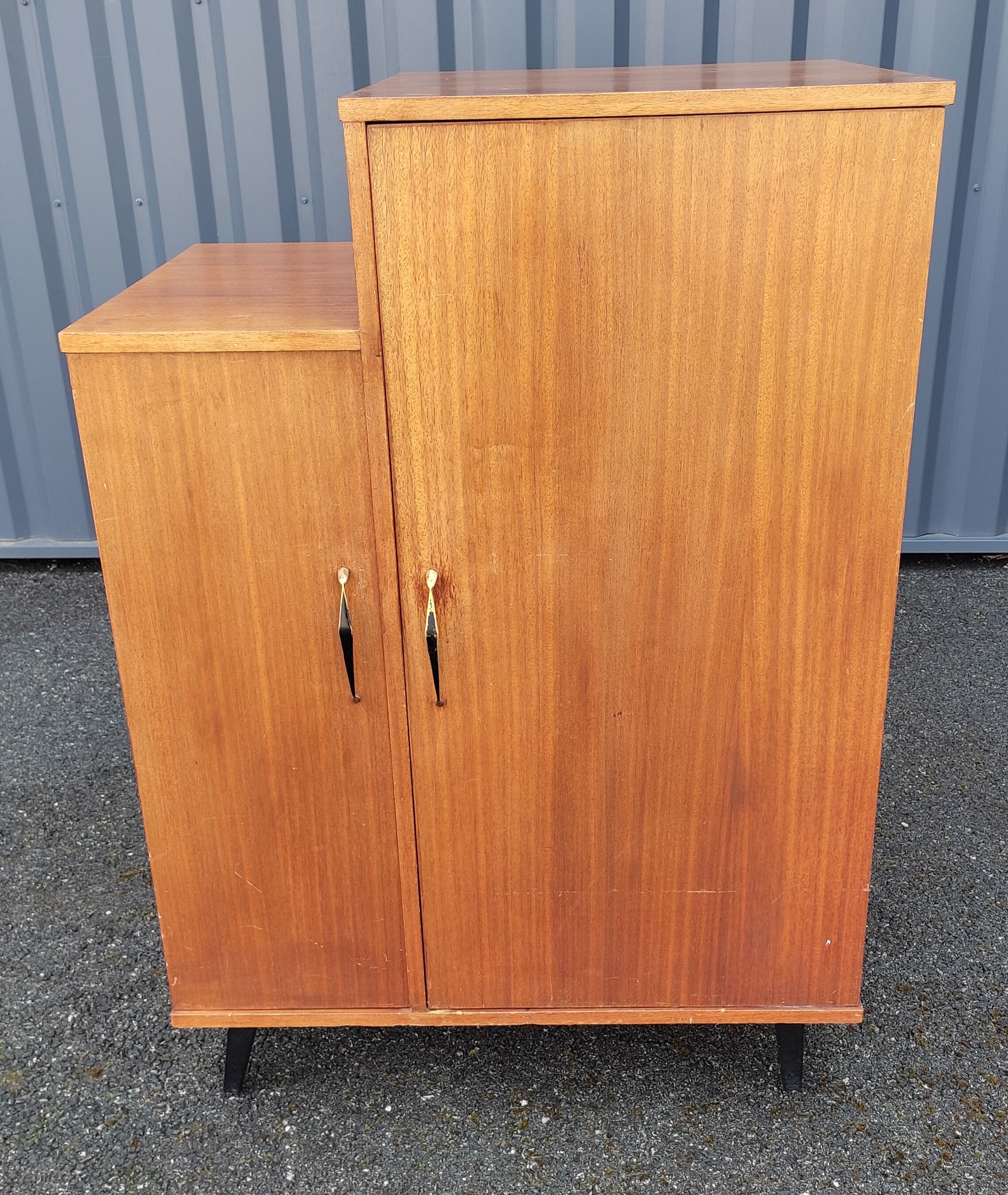 Vintage bar fridge cabinet