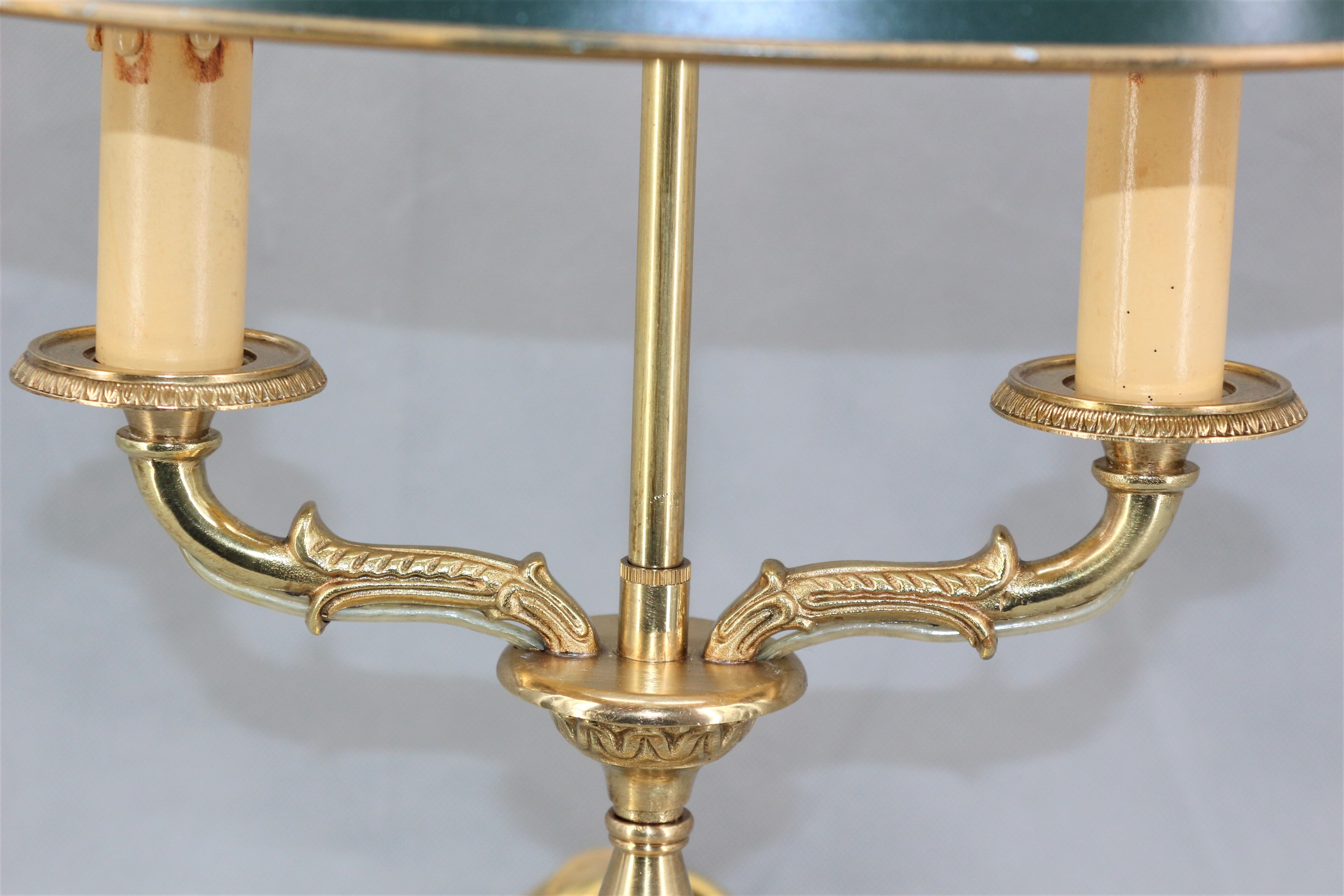 Hot water bottle lamp in solid bronze gilded empire style Lucien Gau