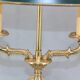 Hot water bottle lamp in solid bronze gilded empire style Lucien Gau