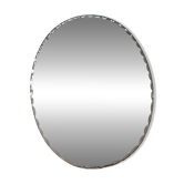 Miroir ovale biseauté à poser