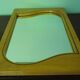 Wall mirror with light wood frame - 1960  54x35cm