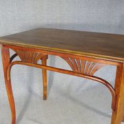 Thonet table or desk No. 8122, circa 1910, oak top.