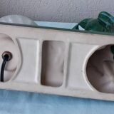 Green ceramic bedside lamp