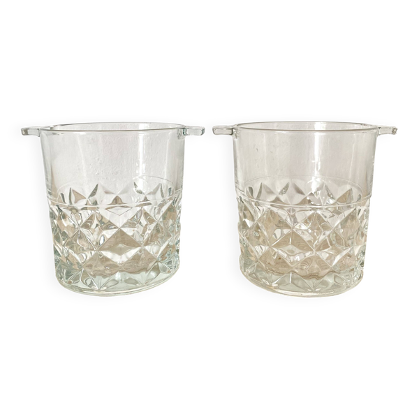 Seaux à glaçons en verre