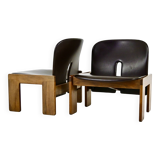 Set of 2 model 925 lounge chairs by Afra & Tobia Scarpa for Cass