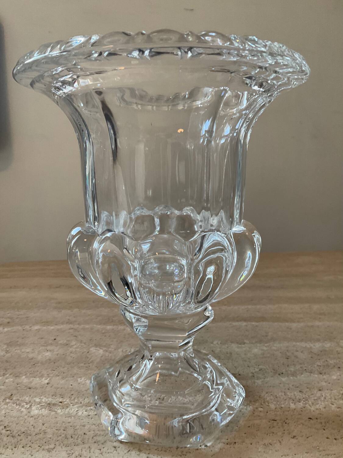 Paire de vase Médicis en cristal