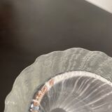 Scandinavian vase vintage pressed glass