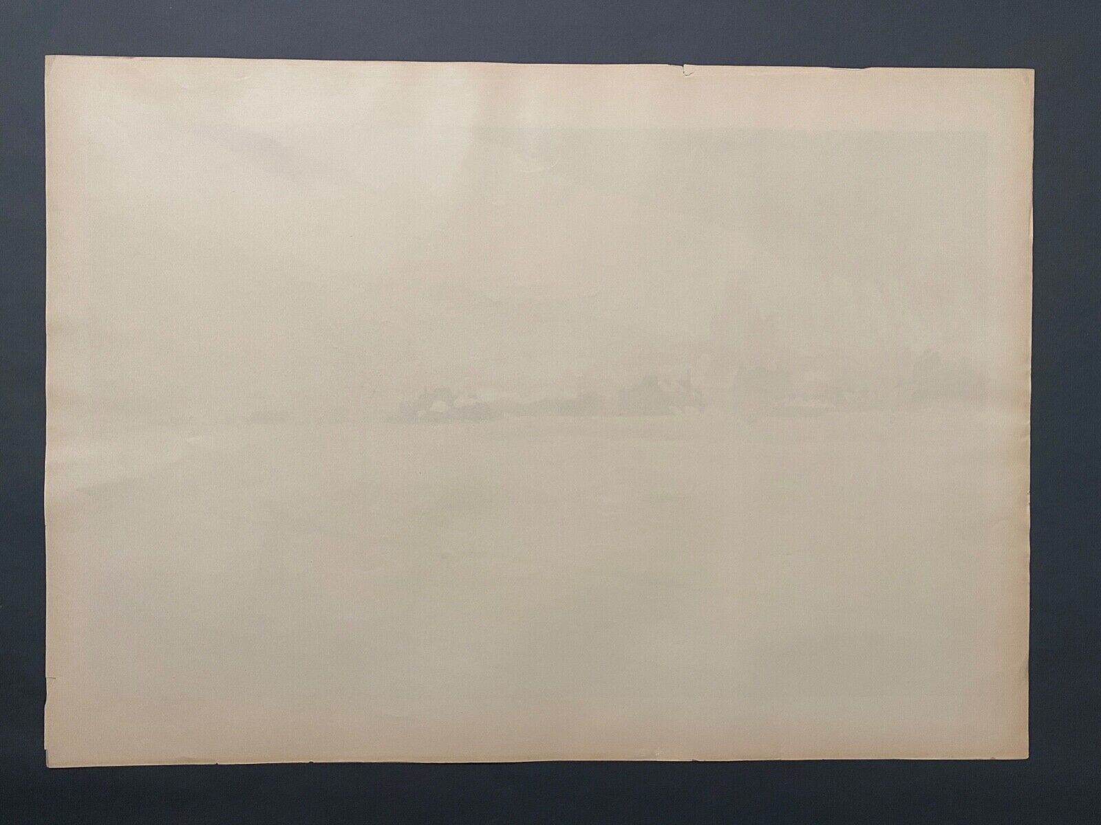 Lithograph by Henri Rivière The Fortifications