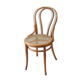 Chaise Thonet N°18, teinte merisier clair, vers 1890, cannée