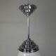Art Deco pendant lamp with ribbed white globe, 1930s