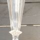 6 Baccarat crystal champagne flutes / Saint Louis / 8 facets