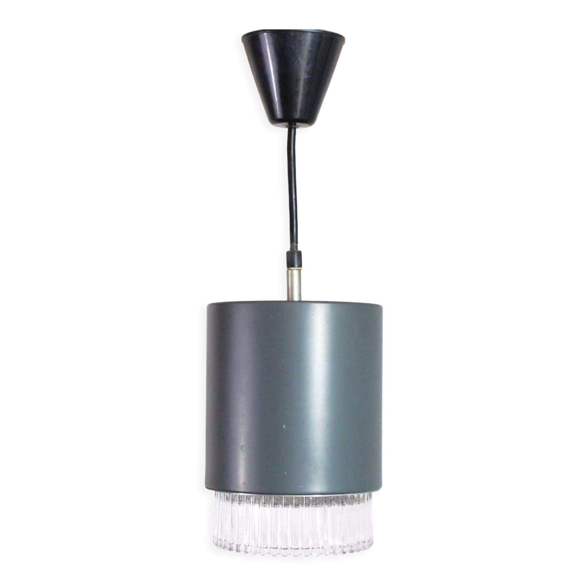 Willa suspension lamp in glass and metal