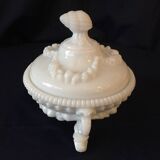 Candy in white opaline dragon head and shells summer seaside deco