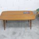 Table basse nordique 1960 teck céramique