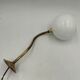 Brass and glass wall light