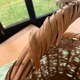 Old braid wicker basket
