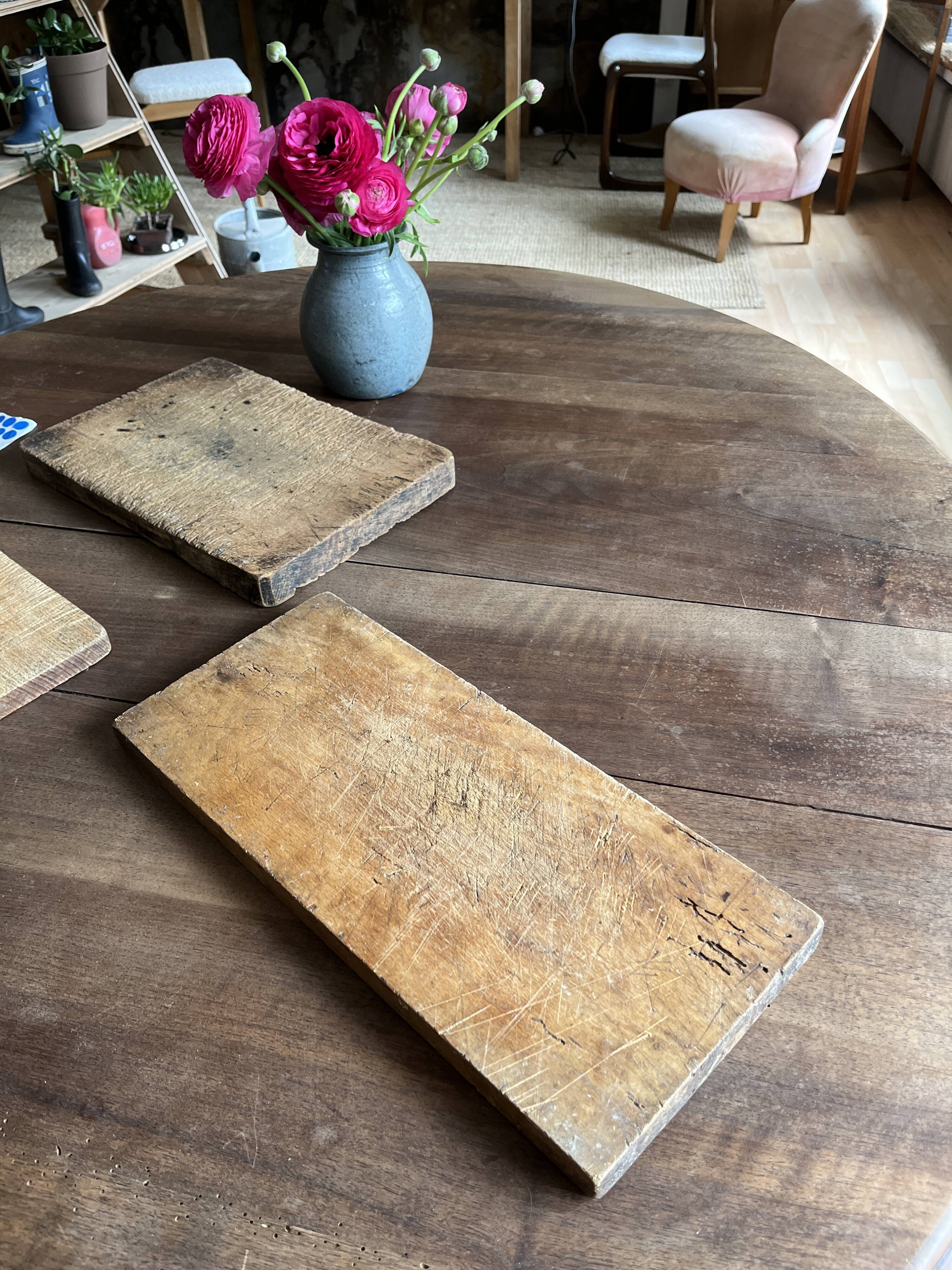 3 old log boards
