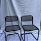 2 metal chairs