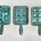 Set of 3 Robert Picault ceramic snail pans