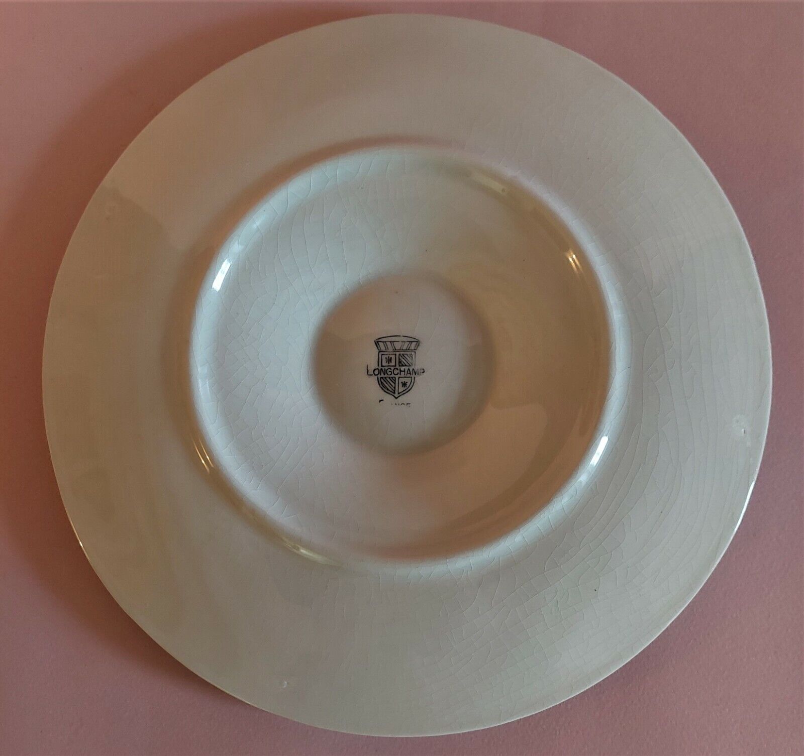 Longchamp white earthenware oyster plate