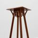 Art Deco tall oak wooden console or pedestal, France 1920s