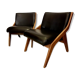 Pair of chairs by Morris of Gibson 1960 vinyl s