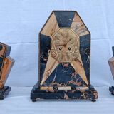 Art Deco marble clock