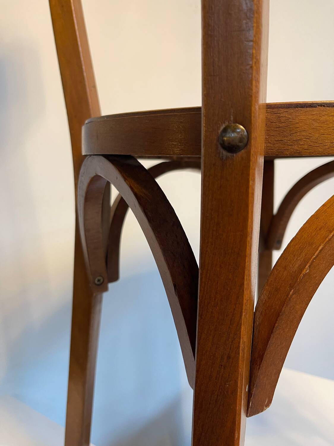Lot of 60 wooden bistro chairs from the Baumann 1970s