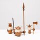 Teak toy Vikings Kay Bojesen Denmark 1960s