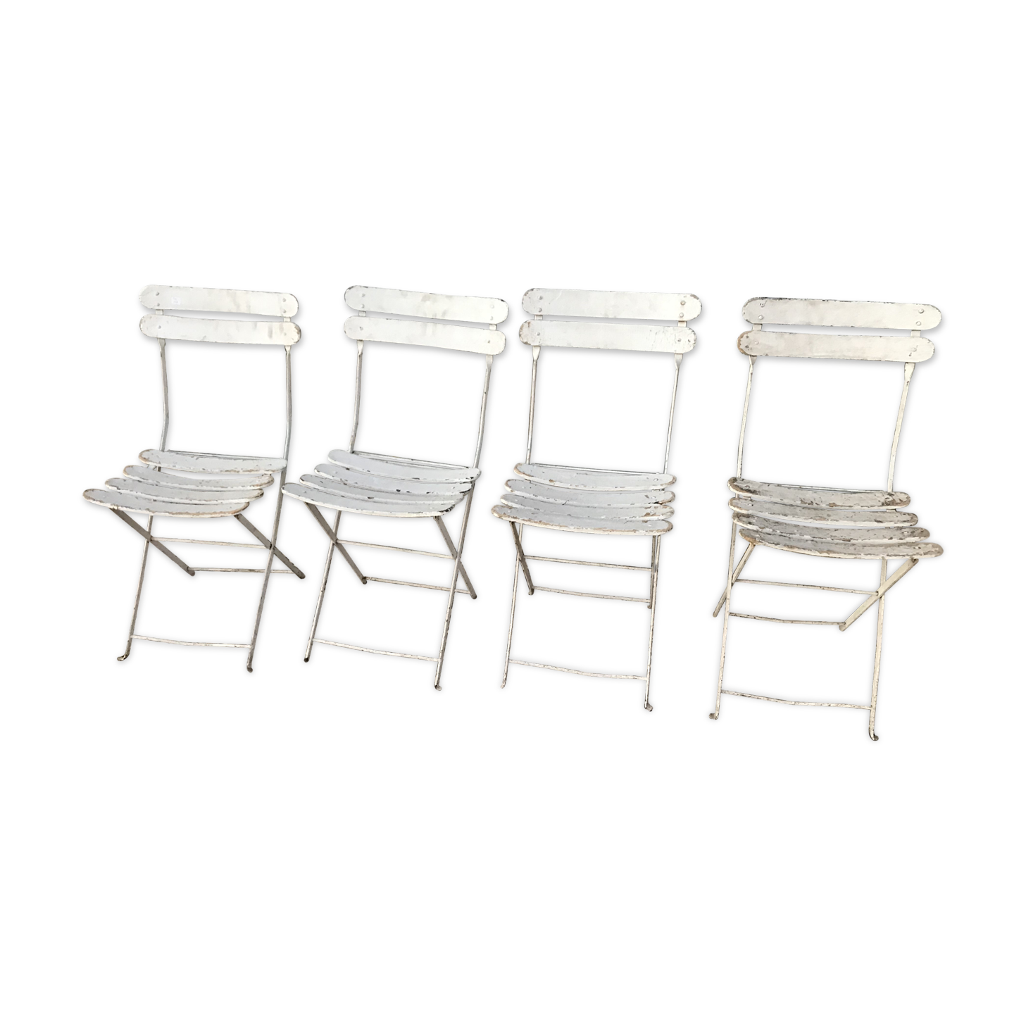 4 folding garden chairs