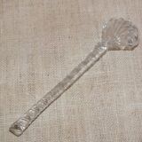 Spun crystal mustard or jam spoon