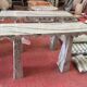 Console en marbre vert