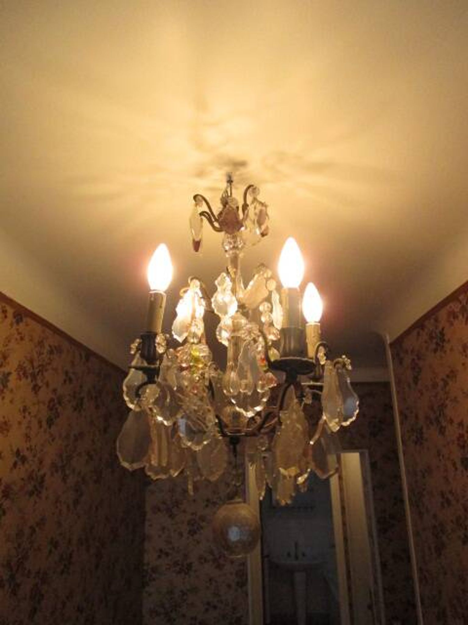 Lustre a pampilles ancien
