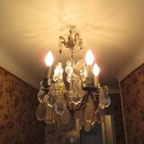 Antique chandelier with pendants