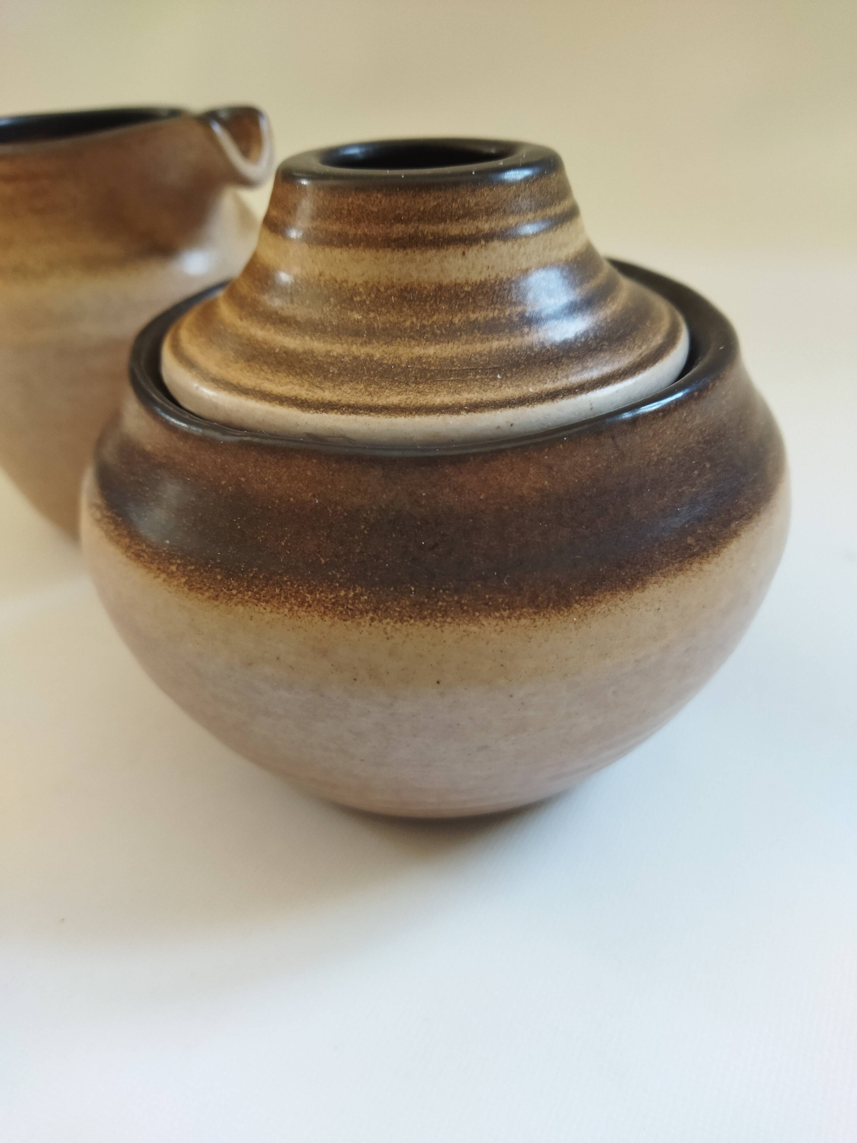 Vintage Salins sugar bowl and creamer