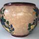 Cache pot floral decoration signed J. Massier Vallauris vintage