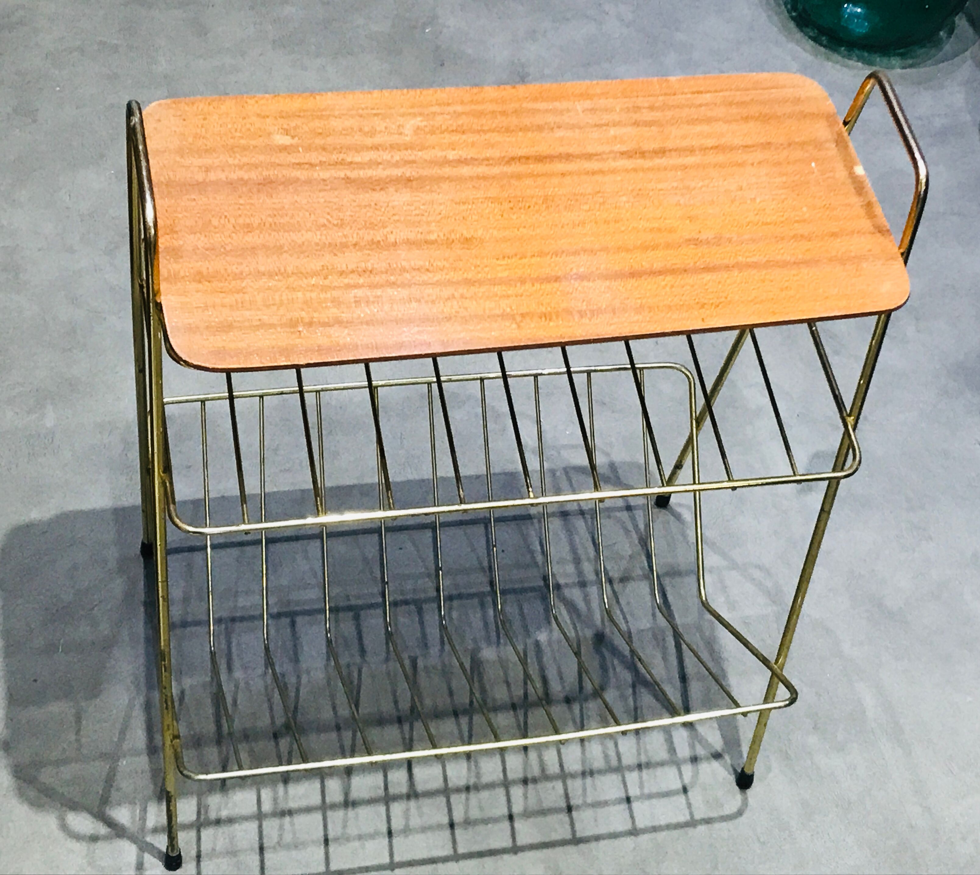 Vintage disc storage console