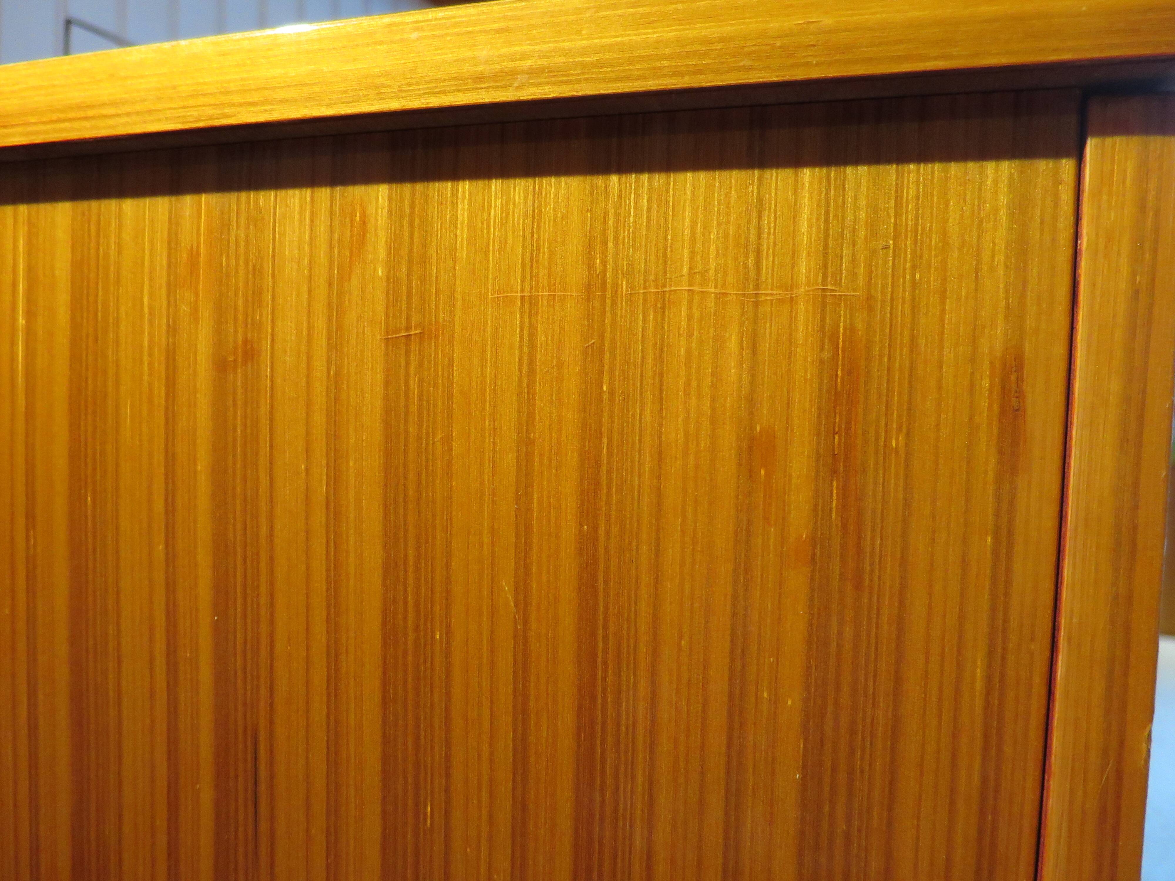 3-drawer chest of drawers - 60s - vintage - marquetry effect - spinning top feet