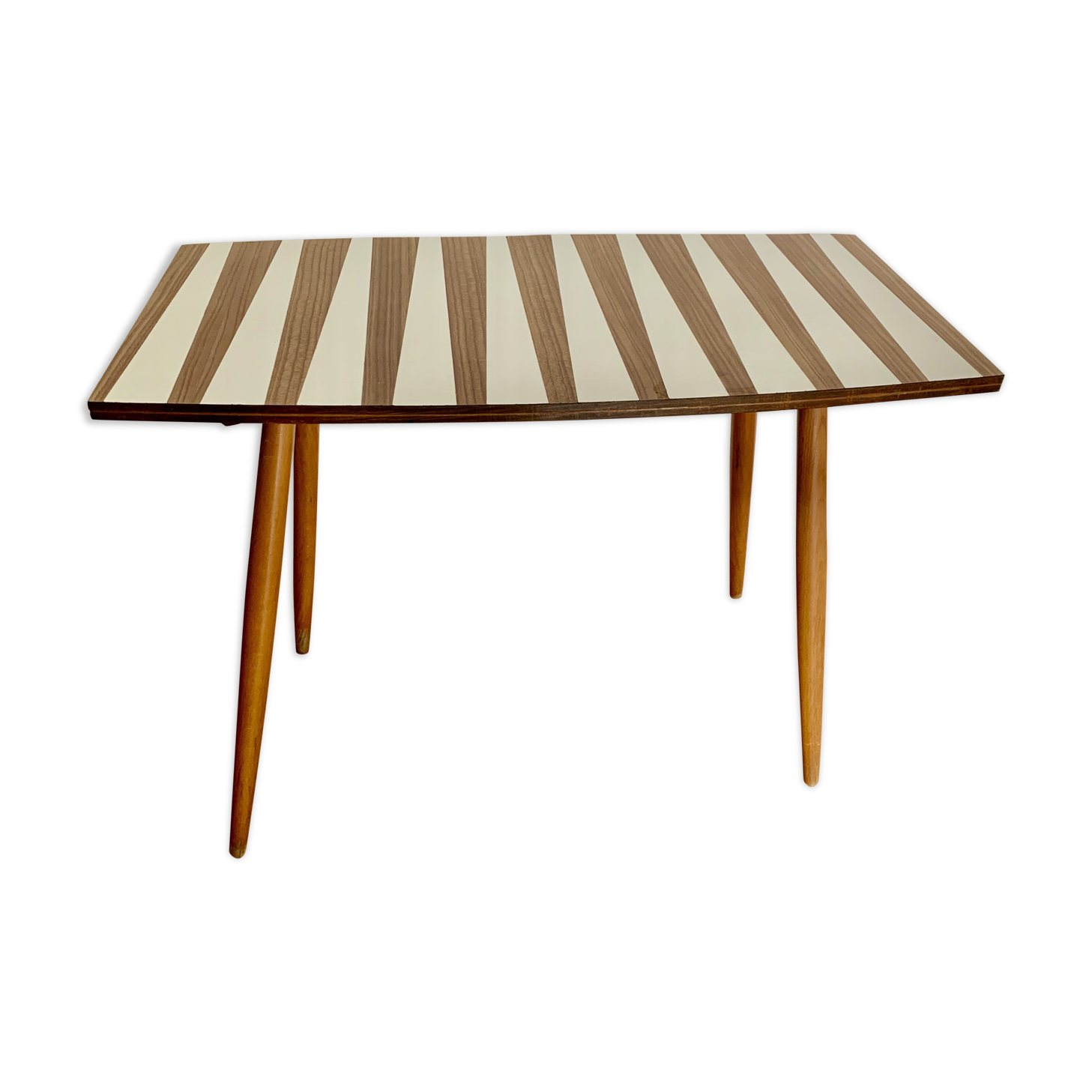 Czech Multicolored formica coffee table from Drevopodnik Brno, 1960
