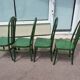 Lot de 4 chaises bistrot vintage Baumann Eden en bois vert