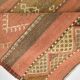Tapis Kilim rouge et marron fait main